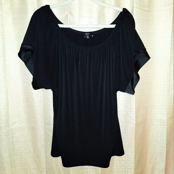 Express Tops - WOMEN'S black, Express blouse,shirt, Sz M